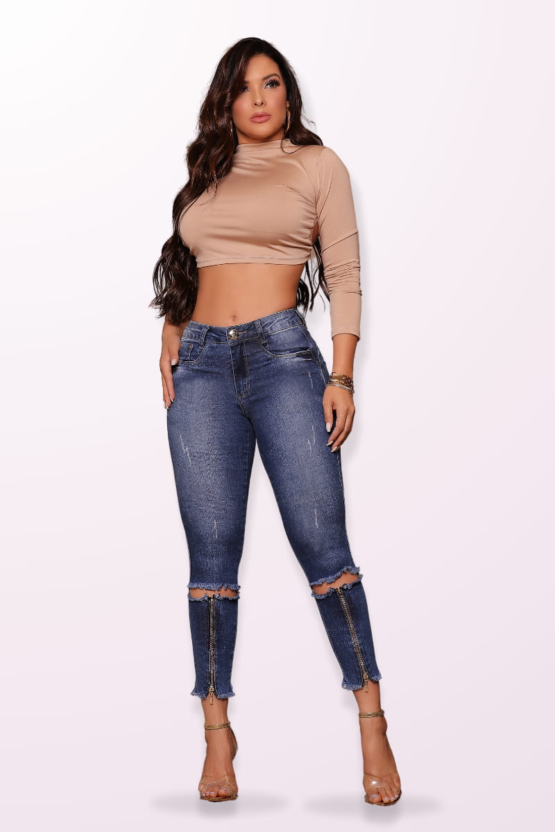 Calça Jeans Modeladora Cigarrete JEB7553
